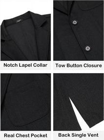 img 1 attached to COOFANDY Men'S Casual Blazers Cotton Slim Fit Sport Coats Lightweight Two Button Suit Jackets