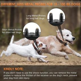 img 2 attached to MAISOIE Electric Dog Training Collar - 1300ft Remote Range, 3 Modes: Beep, Vibration, Shock - IPX7 Waterproof, Rechargeable - Ideal for Small, Medium, Large Dogs