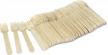 pack of 100 all-natural, biodegradable wooden forks - eco-friendly party disposable cutlery at 160 mm length logo