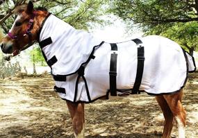 img 2 attached to 🐴 Summer FlySheet White Blanket for Miniature Weanling Donkey Pony Horse Foal (Product #51809)