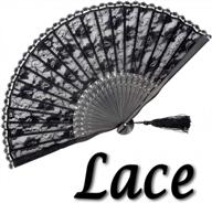 add a touch of elegance with omytea® sexy lace hand fans - perfect gift for any occasion! logo