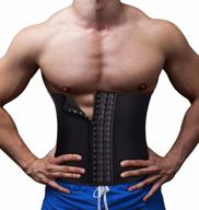 tailong men's waist trainer belt for fitness, weight loss, fat burning, back support and body trimming logo