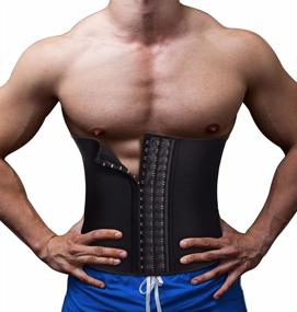 img 4 attached to TAILONG Men'S Waist Trainer Belt For Fitness, Weight Loss, Fat Burning, Back Support And Body Trimming