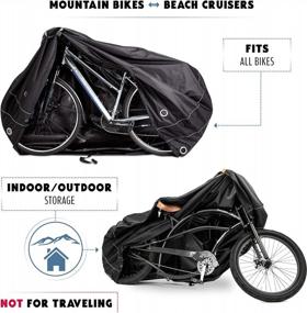 img 2 attached to Team Obsidian: Bike Cover - Waterproof Outdoor Bike Storage For 1, 2 Or 3 Bikes - Heavy Duty Ripstop Material - 2 Styles: Stationary Covers And For Bicycle Transport - Constant Protection - 4 Seasons
