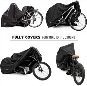 img 3 attached to Team Obsidian: Bike Cover - Waterproof Outdoor Bike Storage For 1, 2 Or 3 Bikes - Heavy Duty Ripstop Material - 2 Styles: Stationary Covers And For Bicycle Transport - Constant Protection - 4 Seasons