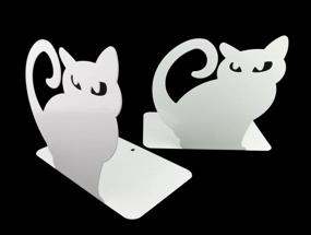 img 2 attached to Add Charm To Your Bookshelf With Winterworm'S Cute Persian Cat Bookends