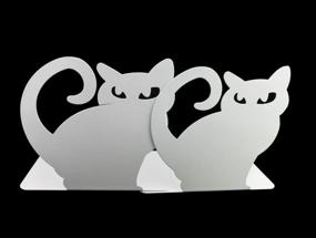 img 1 attached to Add Charm To Your Bookshelf With Winterworm'S Cute Persian Cat Bookends