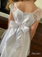 img 1 attached to IGirlDress Flower Girl First Communion Pageant Wedding Birthday Dress review by Antonio Lemm