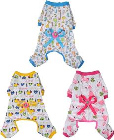 img 2 attached to 🐾 Purrfect Pet Dog Clothes: Pajamas Coat Jumpsuit, Now Available in 3 Colors and 4 Sizes!