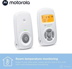img 1 attached to Motorola AM24 Audio Baby Monitor with LCD Screen - Extended 1000ft Range, Enhanced Security, Two-Way Talk, Room Temperature Sensor, Portable Parent Unit with Long-lasting Rechargeable Battery