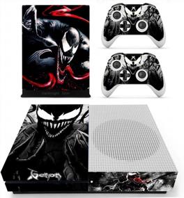 img 2 attached to Xbox One S/Slim Console Vinyl Decal Skin Stickers Cover with 2 Controllers - Vanknight