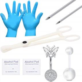 img 4 attached to Get Pierced In Style With QWALIT'S Belly Button Piercing Kit: Your Ultimate All-In-One Body Piercing Solution!