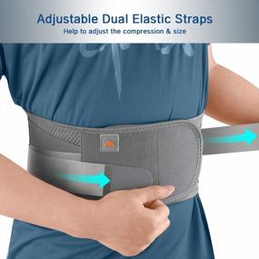img 3 attached to Relieve Lower Back Pain With Our Breathable Back Brace For Men And Women, Ergonomic Design With Lumbar Pad And Effective Relief For Herniated Disc And Sciatica
