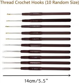 img 2 attached to Complete 100-Piece Crochet Hook Set With Aluminum And Lace Hooks, Plus Accessories For Your Sewing Projects