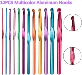 img 3 attached to Complete 100-Piece Crochet Hook Set With Aluminum And Lace Hooks, Plus Accessories For Your Sewing Projects