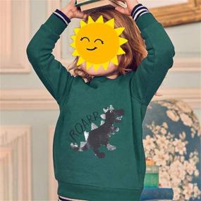 img 3 attached to LaLaMa Sweatshirts Toddler T Shirts Pullover Boys' Clothing : Tops, Tees & Shirts