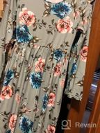 img 1 attached to Blibea Women's Floral Print Long Sleeve 🌸 Boho Empire Waist Midi Dress with Convenient Pockets review by Kelly Dorsey