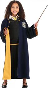 img 4 attached to Hufflepuff Kids Vintage Wizard Robe From Fantastic Beasts: The Crimes Of Grindelwald - Get Yours Now!