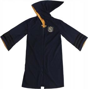 img 1 attached to Hufflepuff Kids Vintage Wizard Robe From Fantastic Beasts: The Crimes Of Grindelwald - Get Yours Now!