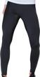 stay cool and compressed: exio men's running tights ex-p06 logo