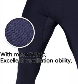 img 3 attached to Stay Cool And Compressed: EXIO Men'S Running Tights EX-P06