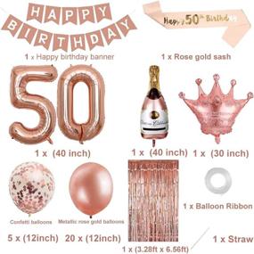 img 3 attached to Birthday Decorations Decoration Rosegold Balloons Event & Party Supplies via Decorations