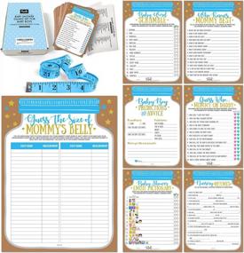 img 4 attached to Get Ready To Party With Neatz Baby Shower Games For Boys - Massive Set Of 7 Games (240 Cards) In Blue Mason Jar Design!