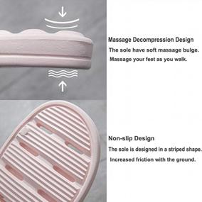 img 2 attached to Women'S Non-Slip Shower Shoes: Comfy & Durable For College Dorms, Indoor/Outdoor Use