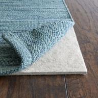 premium cushioned rug pad - rugpadusa eco-plush | 12'x18', 1/4" thick, 100% felt in 3 sizes & custom options logo