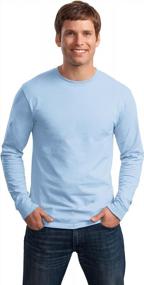 img 2 attached to Hanes Tagless ComfortSoft Long Sleeve T Shirt NAVY L Men's Clothing for Shirts