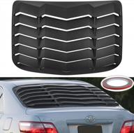 matte black gt lambo style abs rear window louver sun shade windshield cover for toyota camry 2007-2011 logo