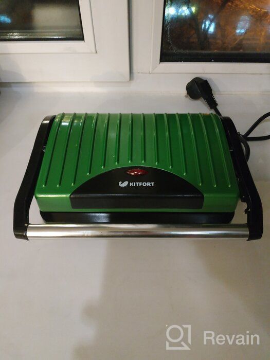 img 2 attached to Sandwich maker Kitfort KT-1609 Panini Maker, red review by Edyta Banach ᠌