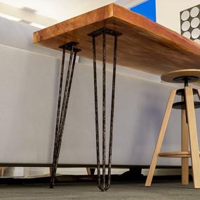 img 3 attached to 4 шт. хомута SMARTSTANDARD длиной 28 дюймов - металлические ножки стола в стиле Hairpin для промышленного домашнего самоделкина, проекты для мебели, скамейки, стола и многое другое.