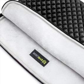 img 3 attached to 💼 Evecase Diamond Foam Neoprene Sleeve Bag for 12.9-14 Inch Laptop/Tablet, Splash & Shock Resistant - Black