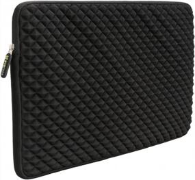 img 4 attached to 💼 Evecase Diamond Foam Neoprene Sleeve Bag for 12.9-14 Inch Laptop/Tablet, Splash & Shock Resistant - Black