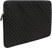 💼 evecase diamond foam neoprene sleeve bag for 12.9-14 inch laptop/tablet, splash & shock resistant - black logo