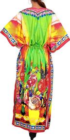 img 1 attached to LEELA Womens Caftan Swimsuit Multi_V558 Women's Clothing via Swimsuits & Cover Ups