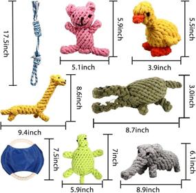 img 2 attached to Puppy Chew Toys Set of 8 – ZOUTOG Dog Rope Toys for Aggressive Chewers | Safe Material for Small/Medium/Large Dog Pets | Playtime & Teeth Cleaning
