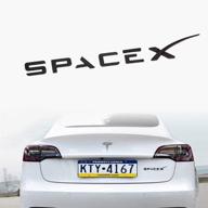 🚀 enhance your tesla's style with spacex 3d metal tesla emblem sticker badge decals логотип