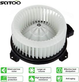 img 2 attached to 🔥 SCITOO ABS Plastic Heater Blower Motor w/Fan - Replacement for Lexus GX470/Toyota 4Runner Front - HVAC Resistors & Motors (2003-2007 / 2003-2009)