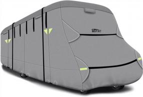 img 4 attached to Protect Your Class C Motorhome With IiSPORT'S Rip-Stop RV Dash Cover - Windproof Camper Storage Cover For 26'-29' RVs