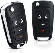 🔑 pilida key fob keyless entry remote control for chevy cruze malibu gmc oht01060512 flip fob (4 button, pack of 2) logo