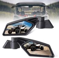 🔍 mnj motor x3 racing rear view mirror, compatible with 2017-2021 can am maverick x3 rs ds max turbo r, replaces oem part # 715002898 логотип