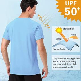 img 2 attached to Stay Protected And Comfortable With MeetHoo Men'S UPF 50+ Swim Rash Guard And Sports T-Shirt