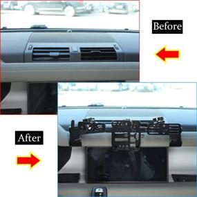 img 3 attached to Alumium Alloy Dashboard Side Mobile Phone Holder Trim For Land Rover Defender 90 110 2020-2022 Car Accessories (Style A )