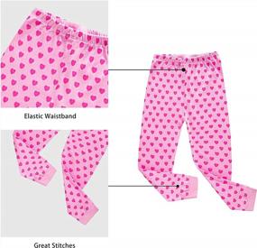 img 1 attached to 100% хлопковый пижамный комплект на длинный рукав для маленьких девочек от KikizYe - идеальные пижамы для большого ночевального вечера.