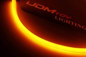 img 2 attached to IJDMTOY (2) Compatible LED Daytime Running Lights for 2013-2015 Honda Accord Sedan - Even Illuminating Headlights in Amber Yellow