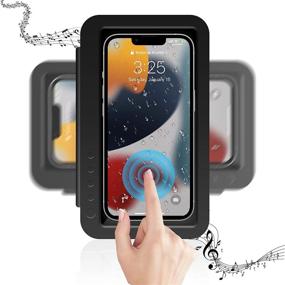 img 4 attached to Upgraded Shower Phone Holder Waterproof Wall Mount Case For Bathroom Car Electronics & Accessories