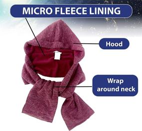 img 1 attached to 35 Below Marled Hooded Scarf Women's Accessories