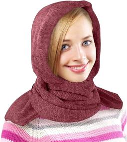 img 4 attached to 35 Below Marled Hooded Scarf Women's Accessories